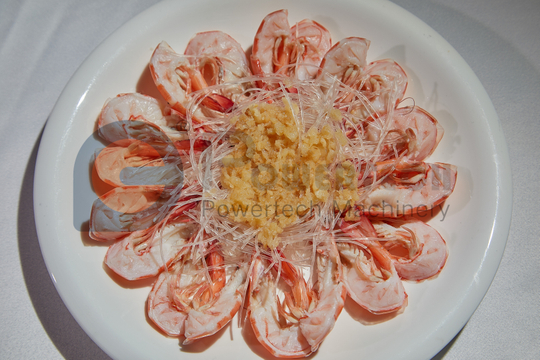 Máquina peladora y desvenadora de camarones para restaurante de camarones cocinados de frente de alta capacidad