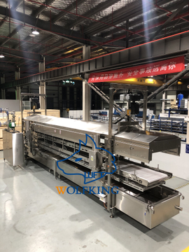 Freidora multifuncional y estable con cinta transportadora