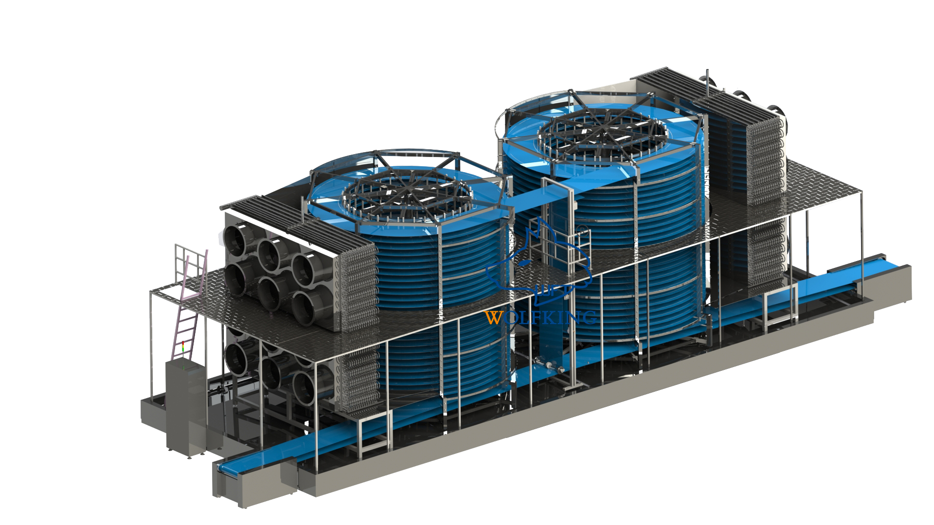 logotipo de 双螺旋正面渲染图带