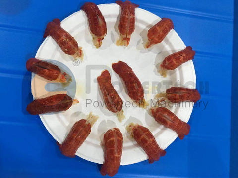 Máquina de desvenado y espalda de cangrejo de río compacta y fácil de procesar