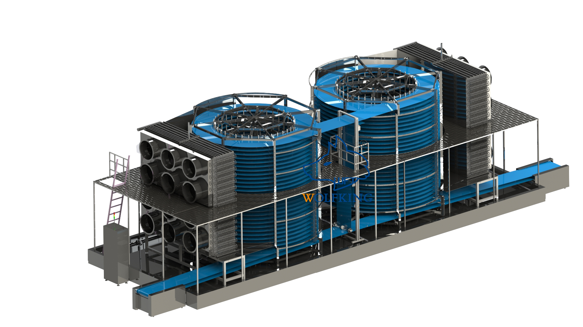 logotipo de 双螺旋正面渲染图带