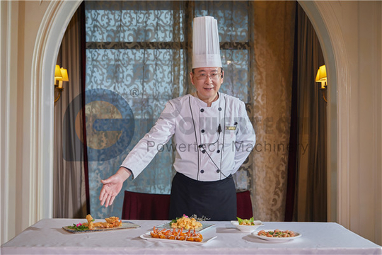 Máquina de pelado y desvenado de camarones de restaurante estándar europeo de tecnología avanzada