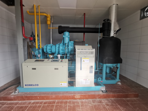 Prefabricados alimentarios de alta capacidad y ahorro energético Sistema frigorífico Kobelco