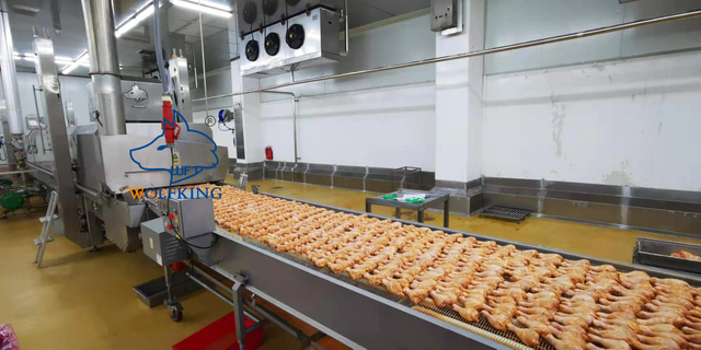 Horno de cocción a vapor de aire caliente multifuncional y estable con cinta transportadora