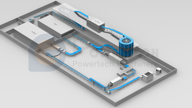 Línea automática de procesamiento de alimentos de panadería de fácil operación
