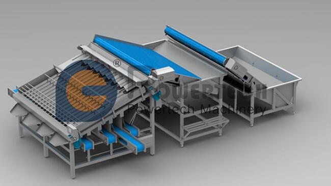 Principios de funcionamiento de la máquina clasificadora de camarones