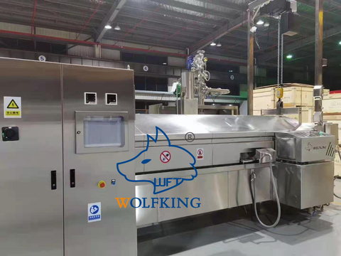 Freidora de línea de producción fácil de limpiar y mantener