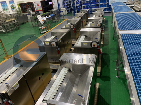 Línea de procesamiento automático de cangrejos de río, higiene y seguridad alimentaria